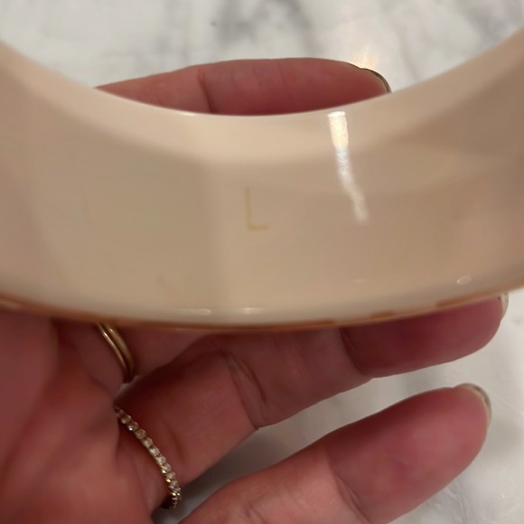 Louis Vuitton Inlay Lucite Logo Pink Bangle - Picture 9 of 9
